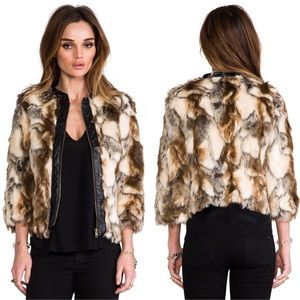 99% new Twelve Street by Cynthia faux fur jacket